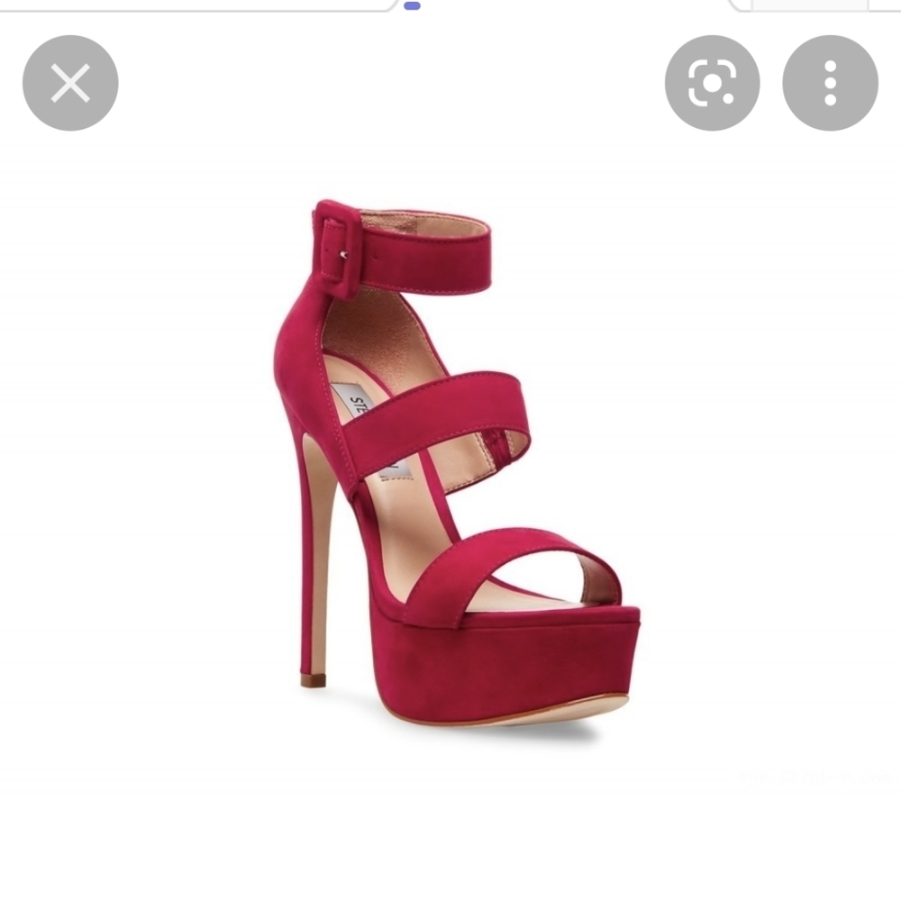 Steve madden priya nubuck platform sandals